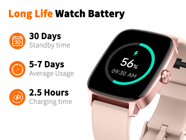 smart watch for women Long Life Watch Battery