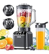 GDOR Professional Blender for Kitchen, 1200 Peak Watts Smoothie Blender, 5 Functions for Ice Crus...