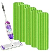Reusable Mop Pads Compatible with Swiffer PowerMop, Microfiber Mop Replacement Pads Refills Washa...