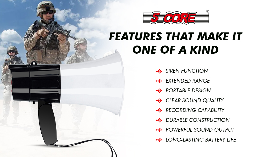 megaphones, bull horns, bull horn loud speaker, horn speaker, megaphone with mic, megaphone speaker