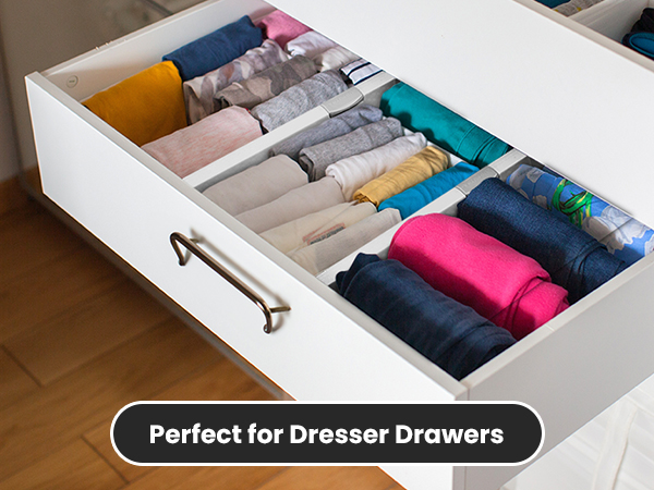 Drawer Dividers being used inside Dresser Drawers