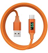 Gneinour Type-C Cable with LED Display Compatible with iPhone 16/15/Plus/Pro/Pro Max, MacBook Air...