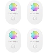 TSINGREE Motion Sensor Wireless Under Cabinet Lighting, Night Lights, Type-C USB Rechargeable, 8 ...