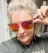 Pink mirrored sunglasses for women