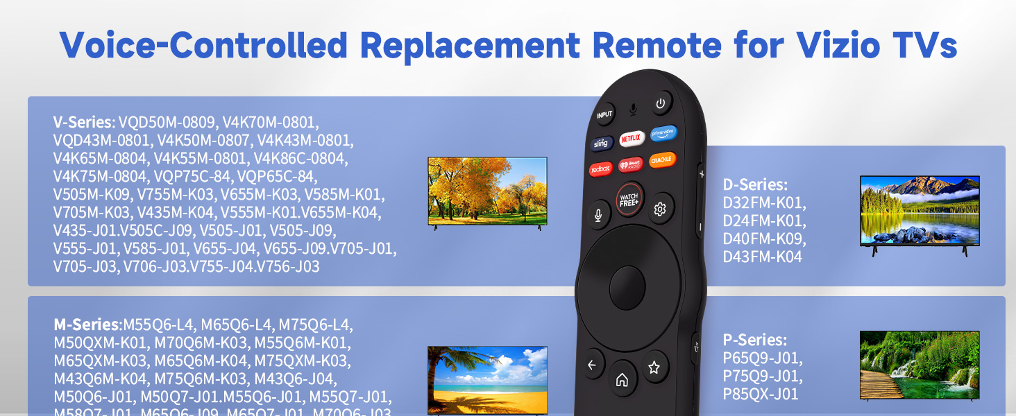 XRT270 Voice Remote Control for Vizio Smart TV Remote Replacement