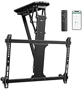 WALI Motorized Ceiling TV Mount with Remote, Electric Flip Down TV Bracket for 32 to 70 inch Flat...