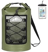 HEETA Waterproof Dry Bag for Women Men(Upgraded Version), 5L/ 10L/ 20L/ 30L Roll Top Lightweight ...