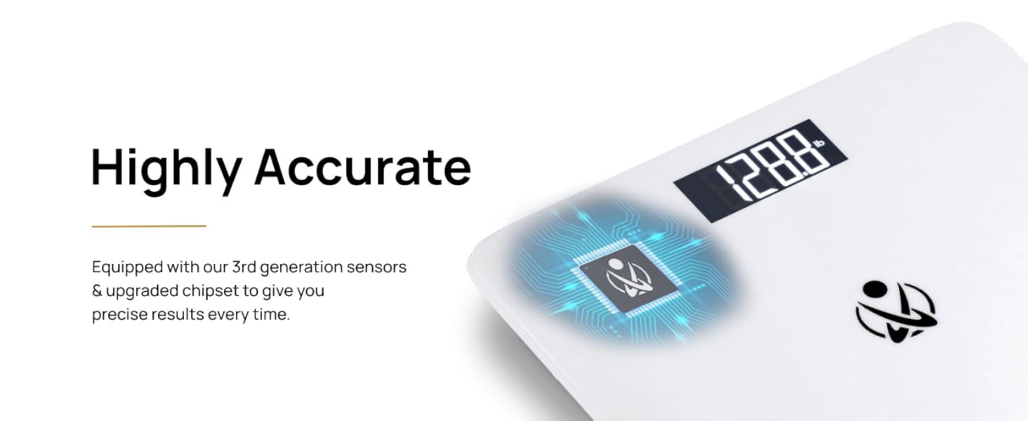 I-BS001W - INEVIFIT - Best Digital Bathroom Scale - Premium A+