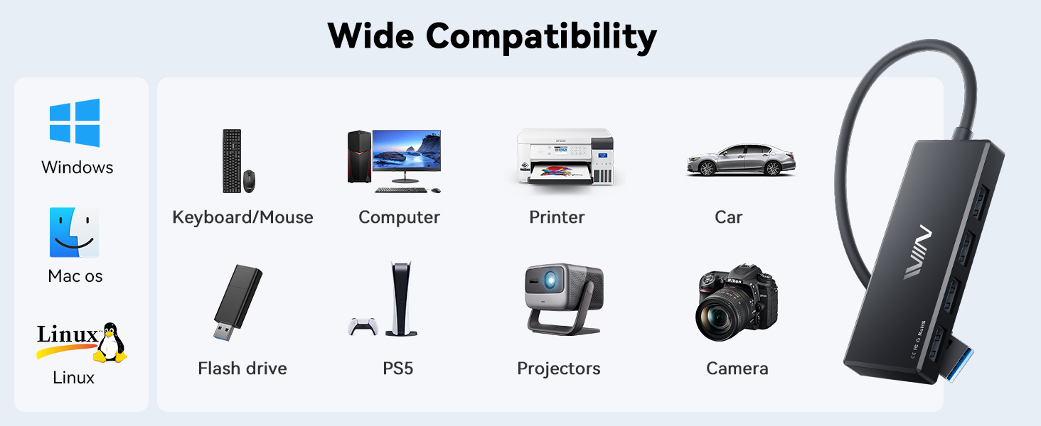 Wide compatibility