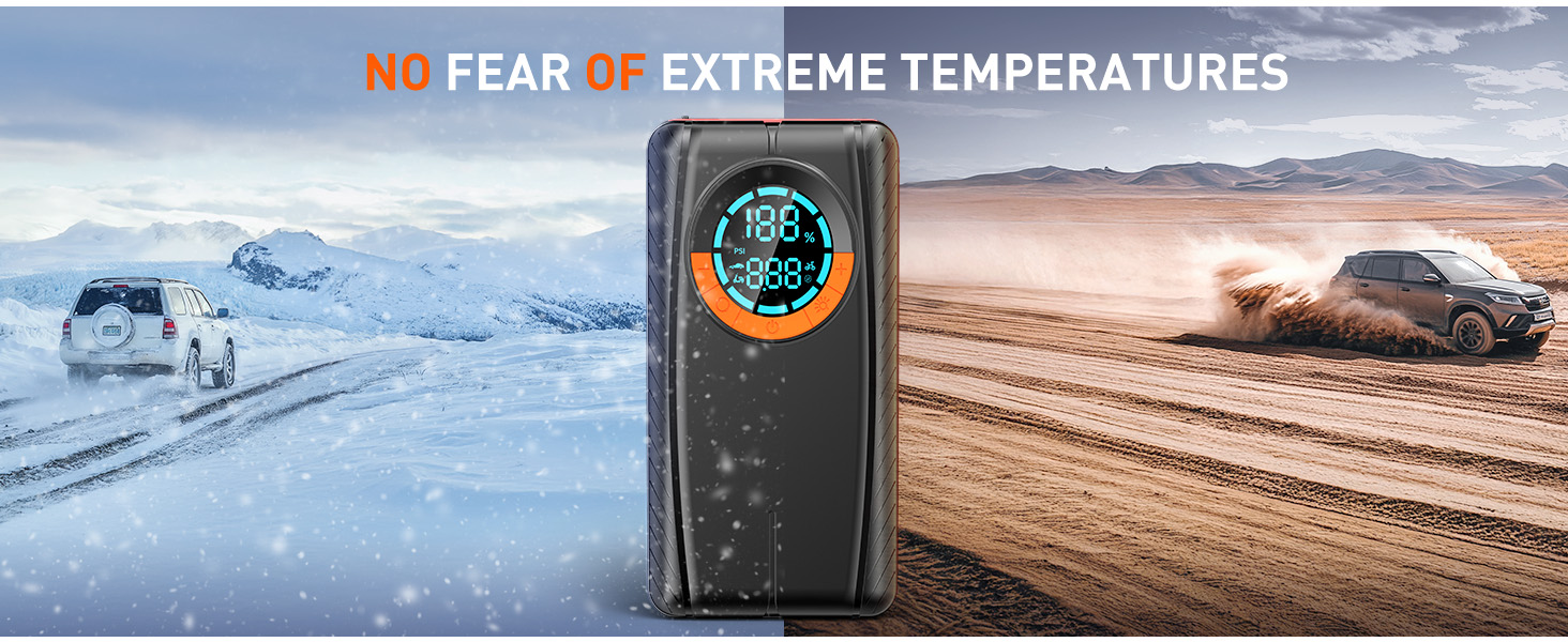 Jump Starter with Air Compressor