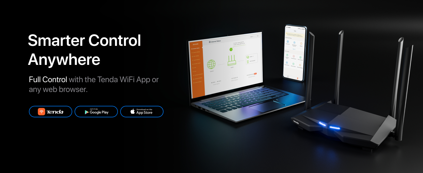 AC10 tenda AC1200 WIFI ROUTER
