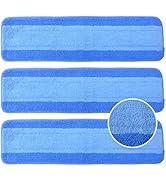 Jikefa 3 Pack Microfiber Cleaning Pads Compatible with Bona Mop Spray Mop Replacement Pad 18 Inch...