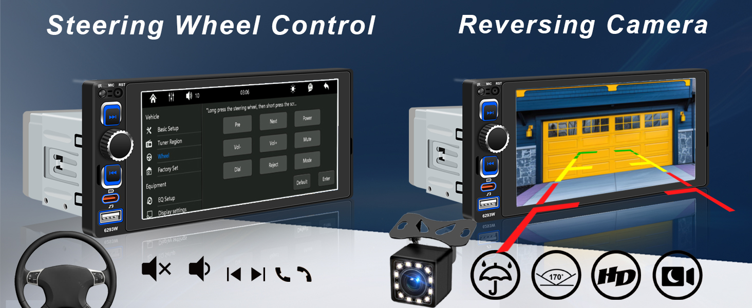 Steering Wheel Control &amp;amp; Reversing Camera
