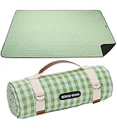 G GOOD GAIN Picnic Blankets Outdoor Extra Large - Waterproof Picnic Blanket with Carry Strap | Ma...