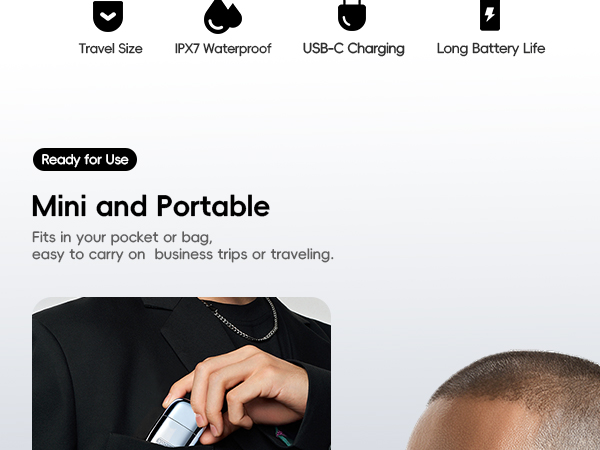 yoose portable alloy nose hair trimmer for men and women