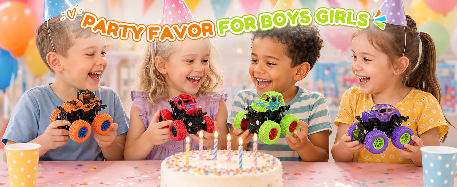 monster truck party favors