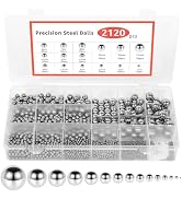 2120pcs 15 Size 304 Stainless Steel Precision Steel Ball