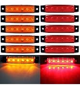FXC 10x 3.8 6 LED Clearence Truck Bus Trailer Side Marker Indicators Light Tail Taillight Brake S...