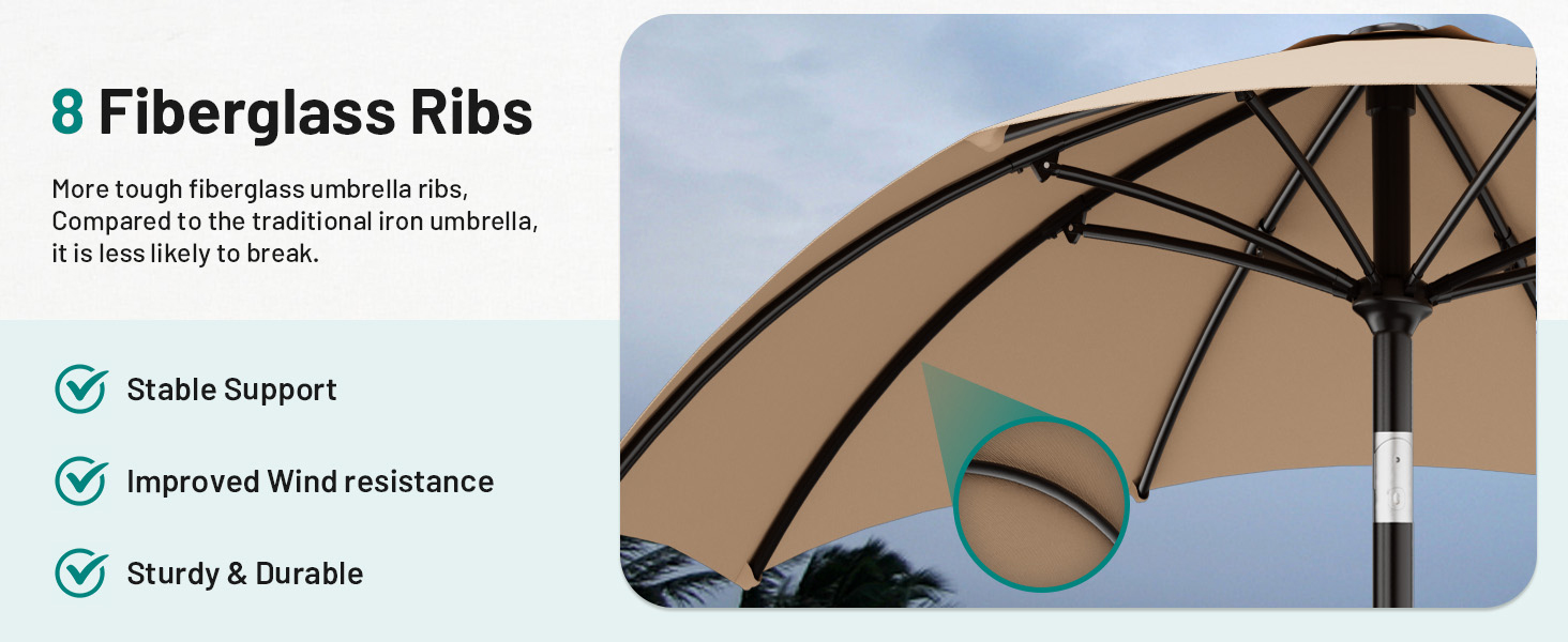 fiberglass patio umbrellas