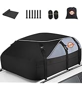 Sailnovo Car Rooftop Cargo Carrier Roof Bag 20 Cubic Feet Waterproof Car Top Carrier, Fits Most V...