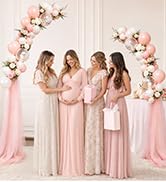 RELBRO Half Balloon Arch Kit, 7.2 x 5.9 Feet Balloon Arch Frame Stand with Spring Clips and Water...