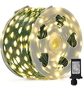 LJLNION 1000 LED Fairy String Lights, 328FT Long Outdoor Christmas Lights, Waterproof IP65 Green ...