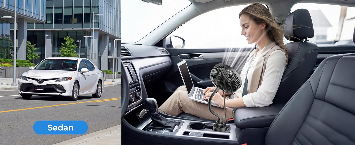 amacool car fan for car road trip travel essentials gifts for dad father birthday