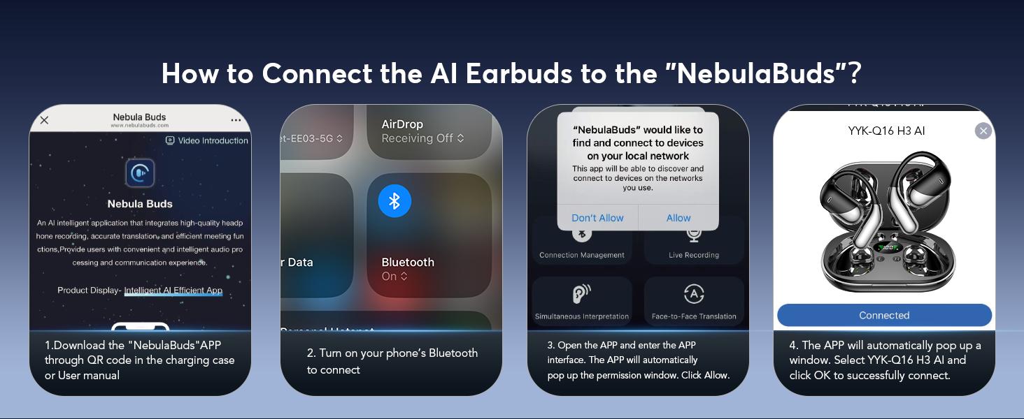 How to Connect the AI Earbuds