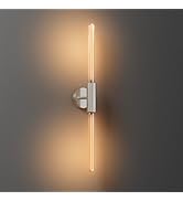 ALAMPEVER Wall Sconce with T10 Bulbs, Modern Bathroom Wall Sconces, Clean Lines Design, Dimmable ...