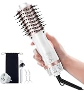 slopehill Travel Blow Dryer Brush, Dual Voltage Hair Blowout Brush, 1000W Oval Hot Air Blowdryer ...