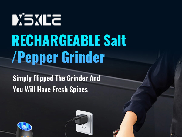 Gravity Electric Pepper and Salt Grinder Set