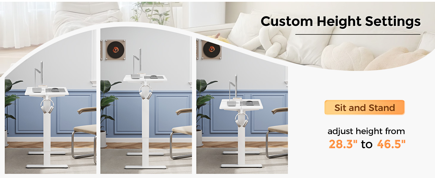 small electric standing desk