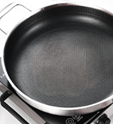 DELARLO Tri-Ply Stainless Steel Saute Pan 6 Quarts Deep Frying Pan, 12 inch Induction Compatible ...