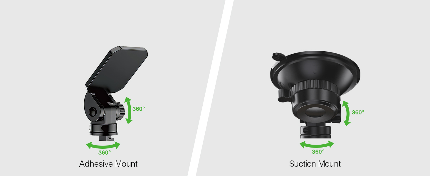 dash cam with suction cup mount