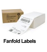 Fanfold shipping labels