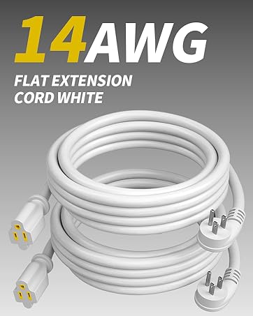 Flat extension cord