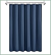Embossed shower curtain navy blue