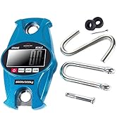 Digital Professional Crane Scale Hanging 660 Lb 300 Kg with Accurate Reloading Spring Sensor for ...