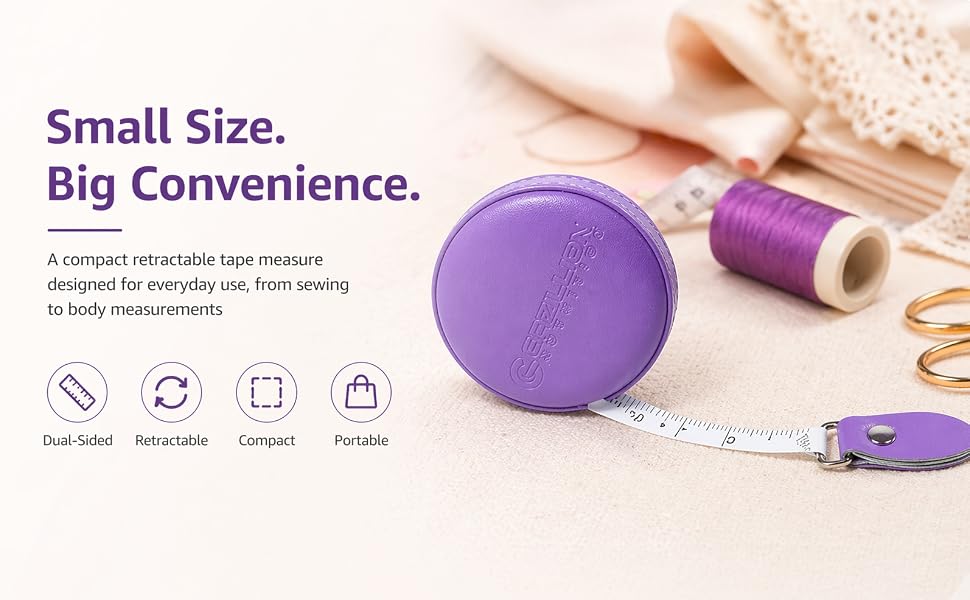 Purple Retractable Tape Measure1