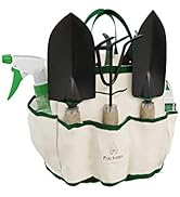 Pure Garden 75-08002 8 Piece Garden Tool and Tote Set Repel-pesticides, 7x4.5, b