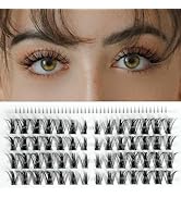 LANKIZ Manga Lash Clusters, Wispy Individual Lashes with Bottom Lashes, Anime Cosplay Eyelashes E...