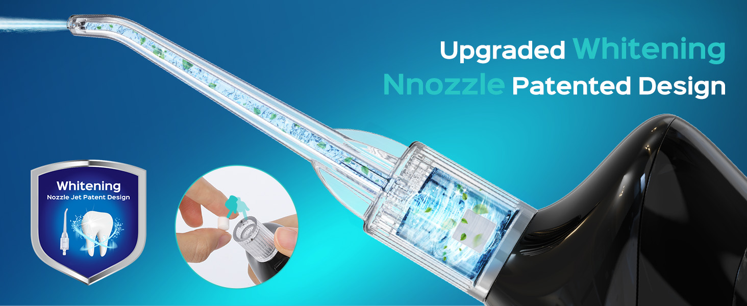COSLUS Whitening Water Flosser Pick Portable Oral Irrigador Cordless Whitening Flossers for Teeth