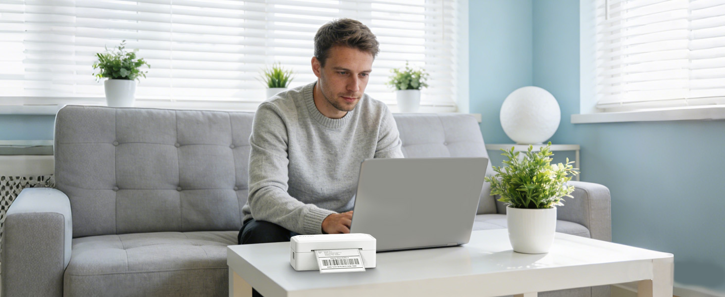 Small businesses can use smartphones to wirelessly print shipping labels via Bluetooth