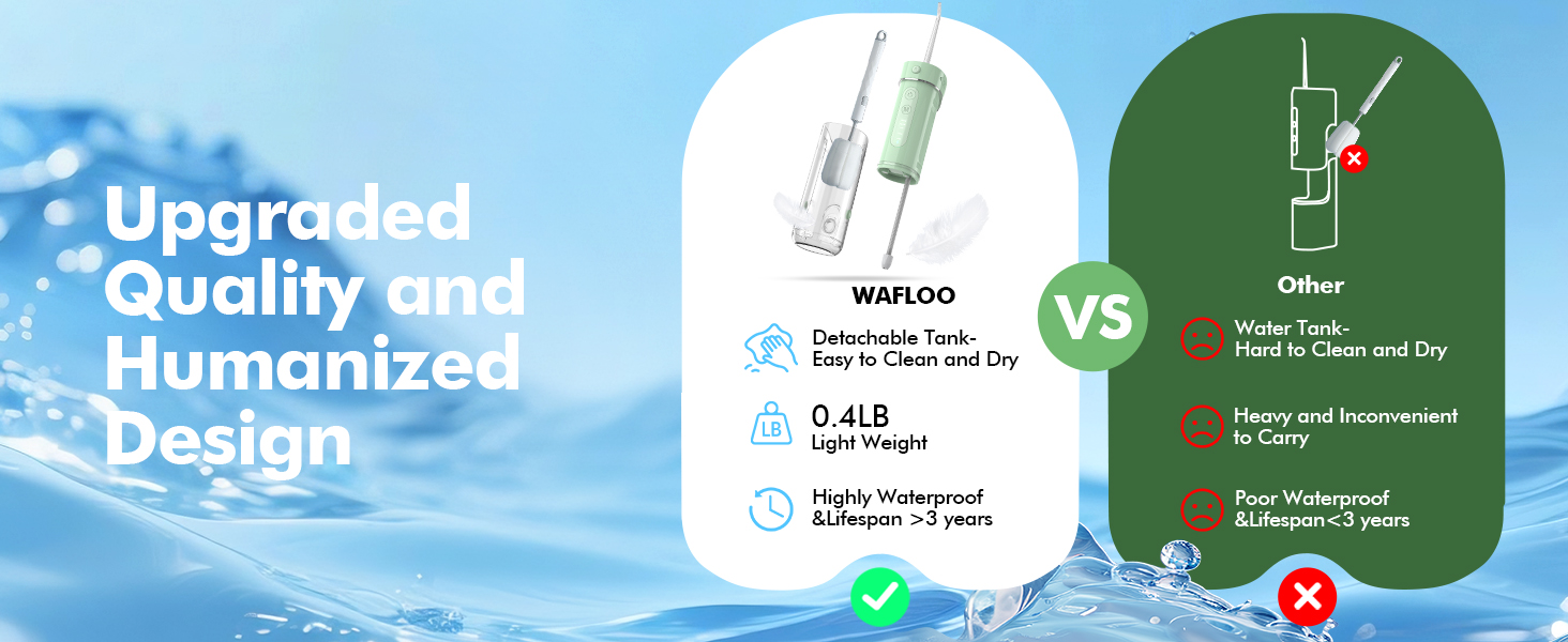 light weight water flosser