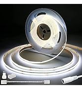COB LED Strip Lights White 5000K,PAUTIX 20ft/6.1m Super Bright CRI90+ Flexible LED Tape,DC24V for...