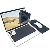SenseAGE 3-in-1 Travel Mouse Pad for Laptop, Ultra-Soft Laptop Keyboard Cover, Cleaning Cloth All...