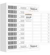 PAPRMA 1" x2-5/8 Address Label for Laser Inkjet Printer 2000 Sheets, Printable Shipping Label 30 ...