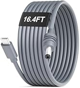 ADINEL Starlink Mini USB C to DC Power Cable 16.4 FT/5 M Starlink Mini Cable 100W USB Type-C Inpu...
