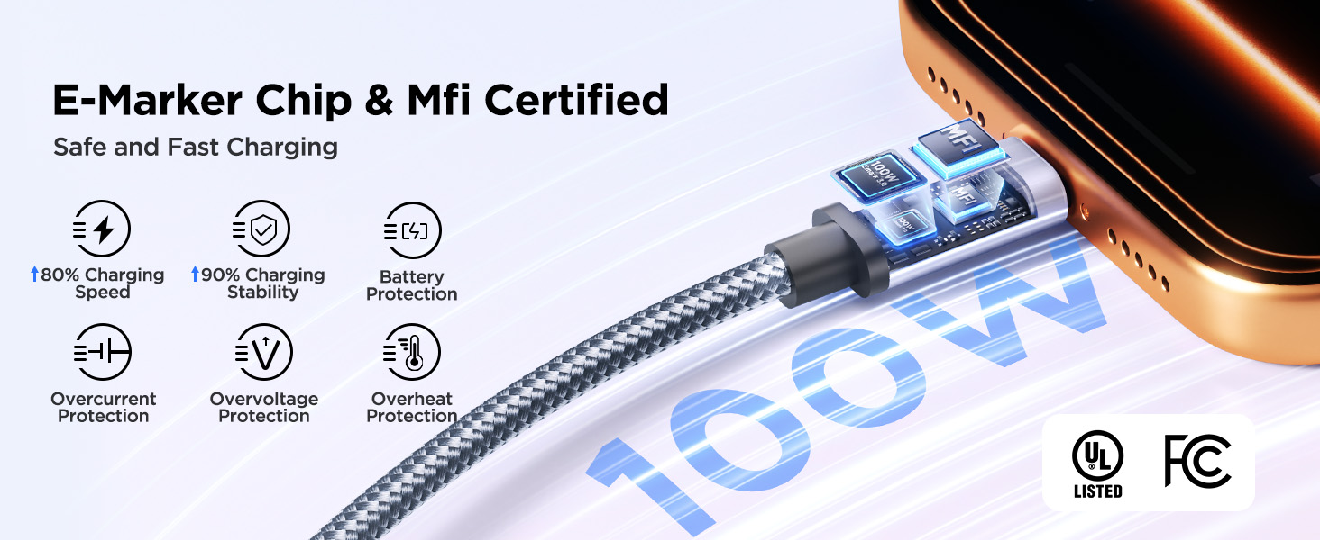 E-Marker Chip &amp; Mfi Certified