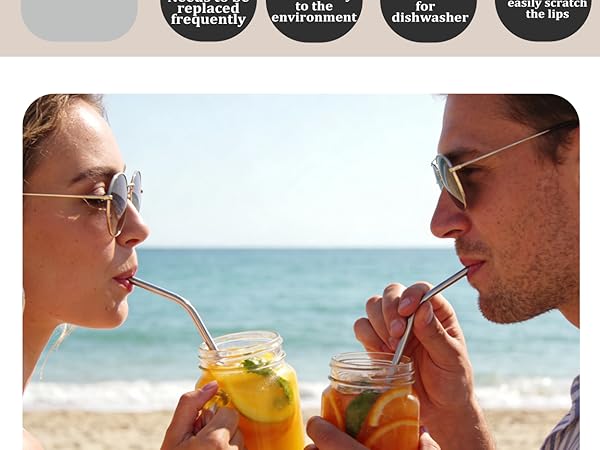 dishwasher safe straws reusable